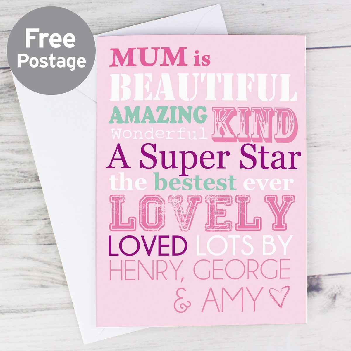 Personalised Memento Greetings Cards Personalised She Is... Card