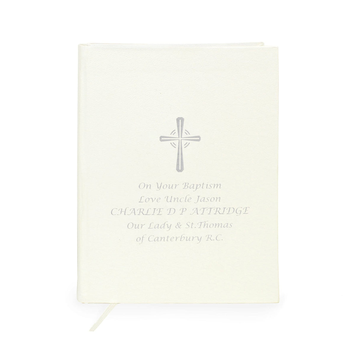 Personalised Memento Books Personalised Silver Companion Holy Bible - Eco-friendly