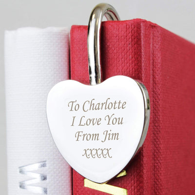 Personalised Memento Keepsakes Personalised Silver Heart Bookmark