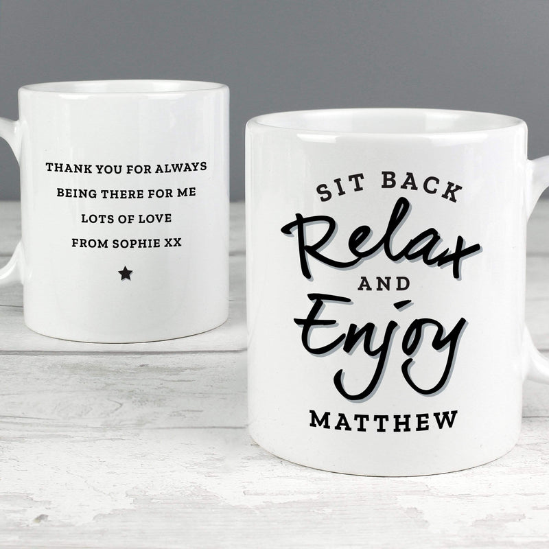 Personalised Memento Mugs Personalised Sit Back & Relax Mug