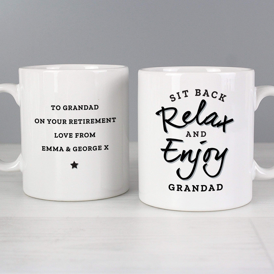Personalised Memento Mugs Personalised Sit Back &amp; Relax Mug
