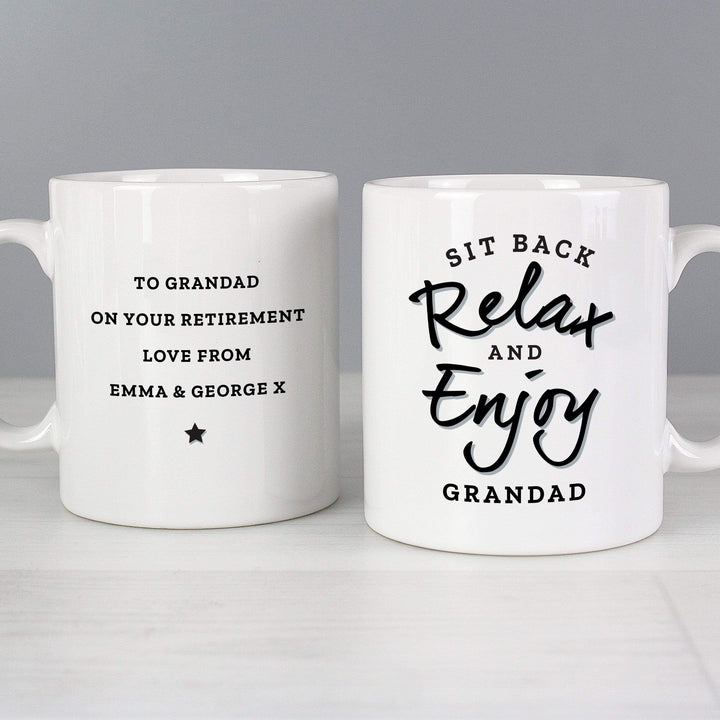 Personalised Memento Mugs Personalised Sit Back &amp; Relax Mug