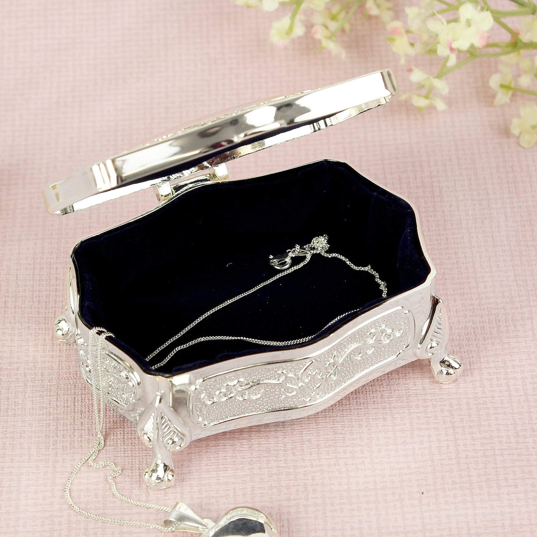 Personalised Memento Trinket, Jewellery &amp; Keepsake Boxes Personalised Small Antique Trinket Box