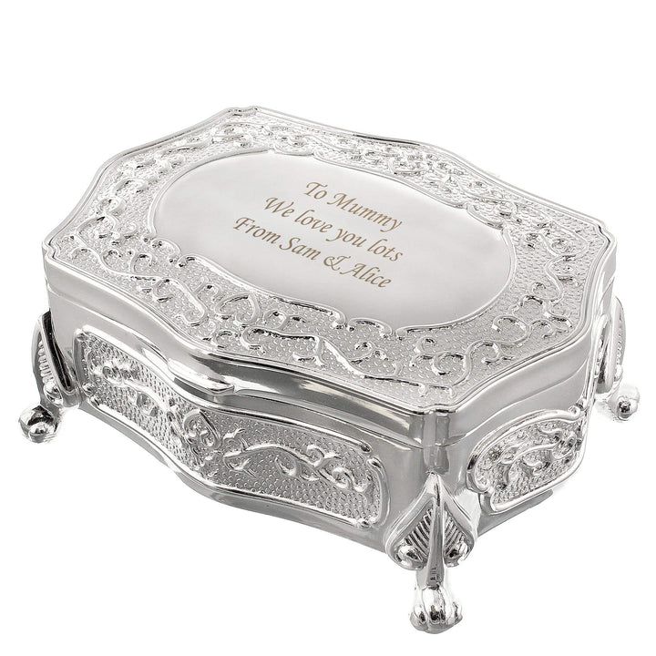 Personalised Memento Trinket, Jewellery &amp; Keepsake Boxes Personalised Small Antique Trinket Box