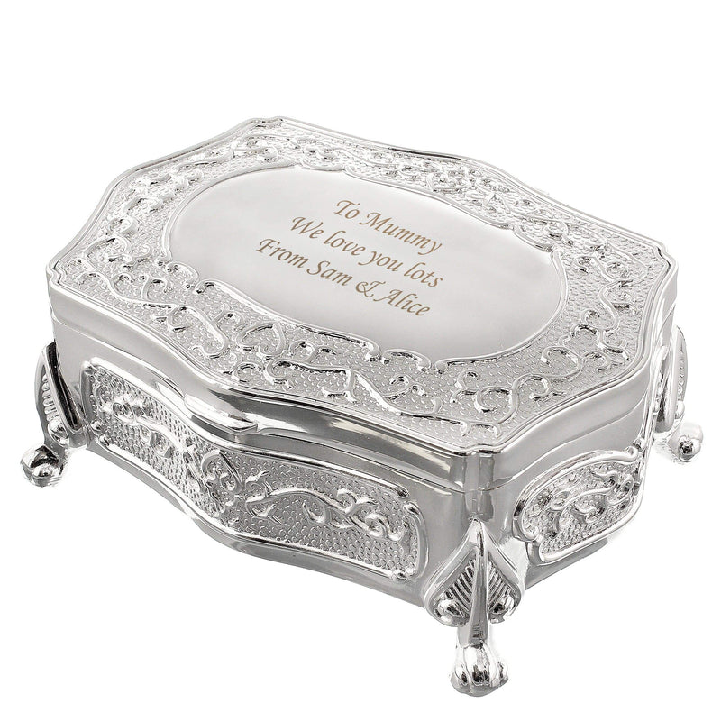 Personalised Memento Trinket, Jewellery & Keepsake Boxes Personalised Small Antique Trinket Box
