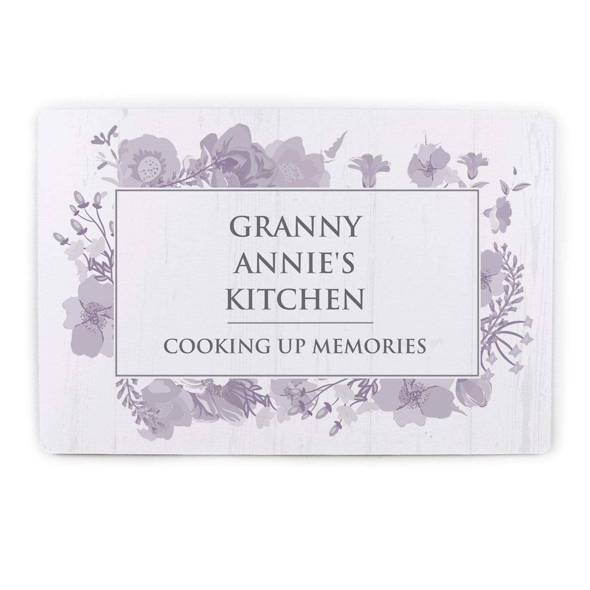 Personalised Memento Hanging Decorations & Signs Personalised Soft Watercolour Metal Sign