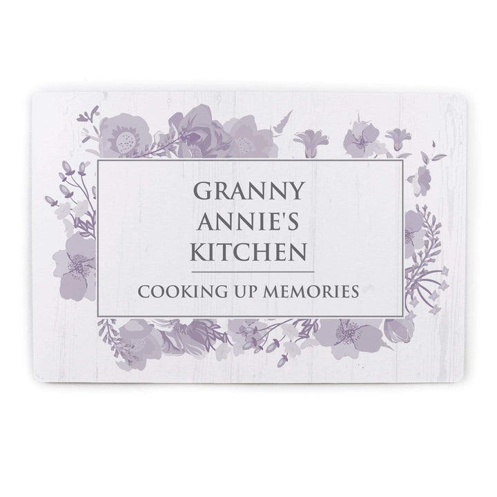 Personalised Memento Hanging Decorations &amp; Signs Personalised Soft Watercolour Metal Sign