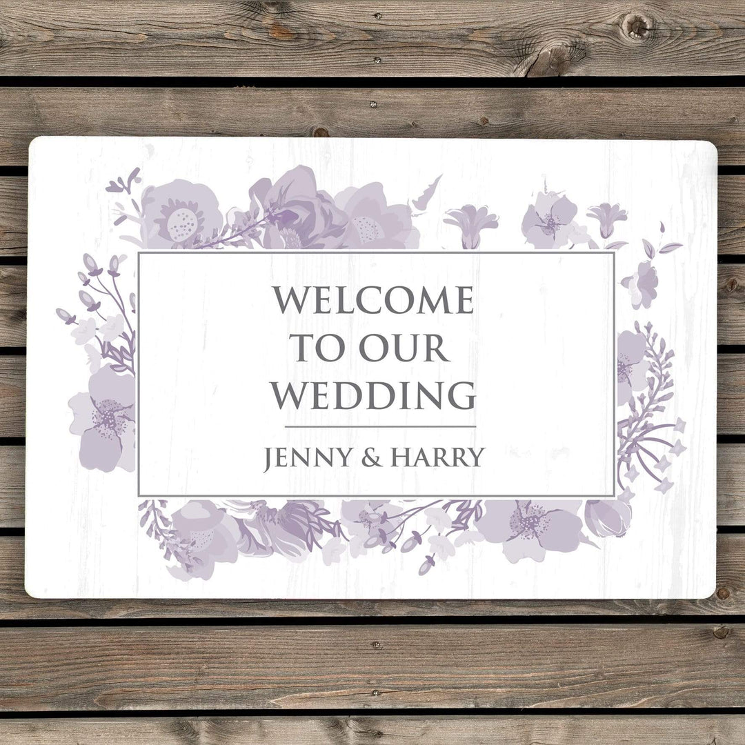 Personalised Memento Hanging Decorations &amp; Signs Personalised Soft Watercolour Metal Sign