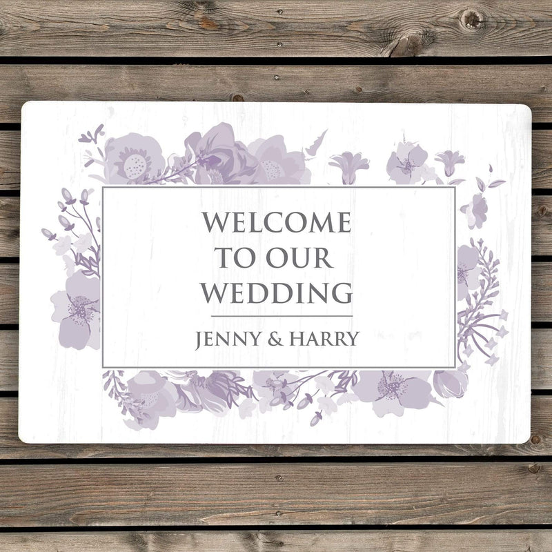 Personalised Memento Hanging Decorations & Signs Personalised Soft Watercolour Metal Sign
