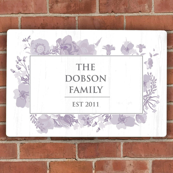 Personalised Memento Hanging Decorations &amp; Signs Personalised Soft Watercolour Metal Sign
