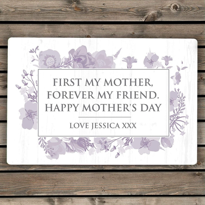 Personalised Memento Hanging Decorations &amp; Signs Personalised Soft Watercolour Metal Sign