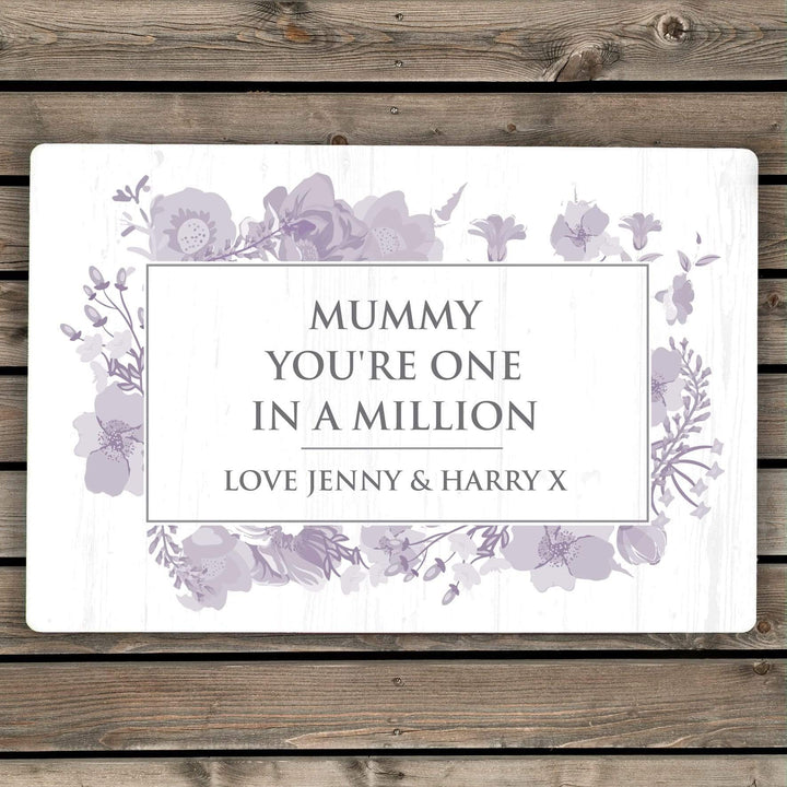 Personalised Memento Hanging Decorations &amp; Signs Personalised Soft Watercolour Metal Sign