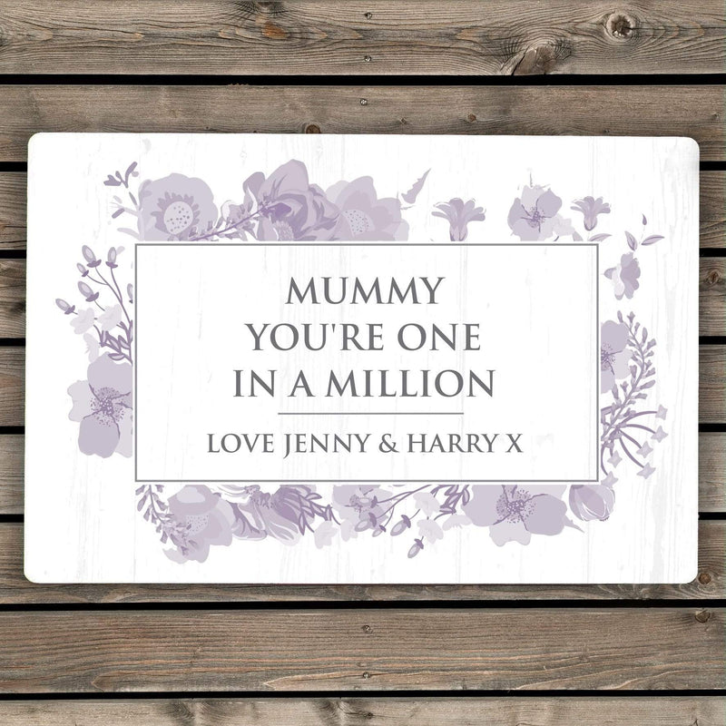 Personalised Memento Hanging Decorations & Signs Personalised Soft Watercolour Metal Sign