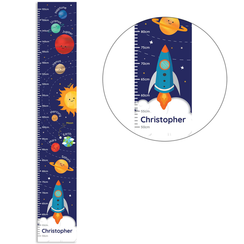 Personalised Memento Keepsakes Personalised Solar System Height Chart