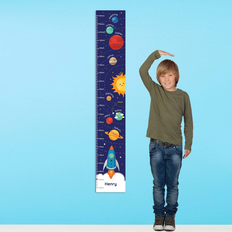 Personalised Memento Keepsakes Personalised Solar System Height Chart