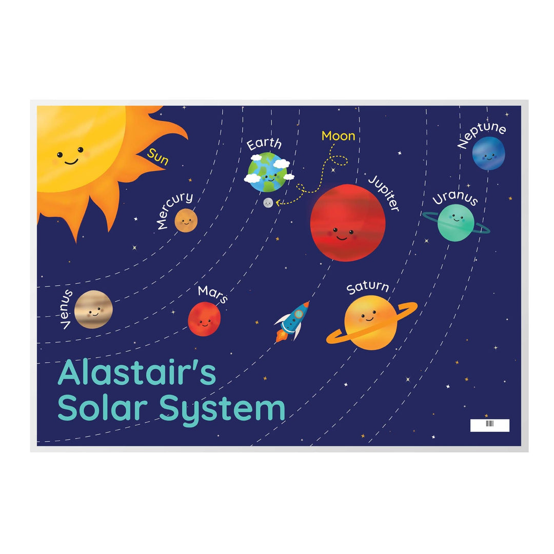 Personalised Memento Mealtime Essentials Personalised Solar System Placemat