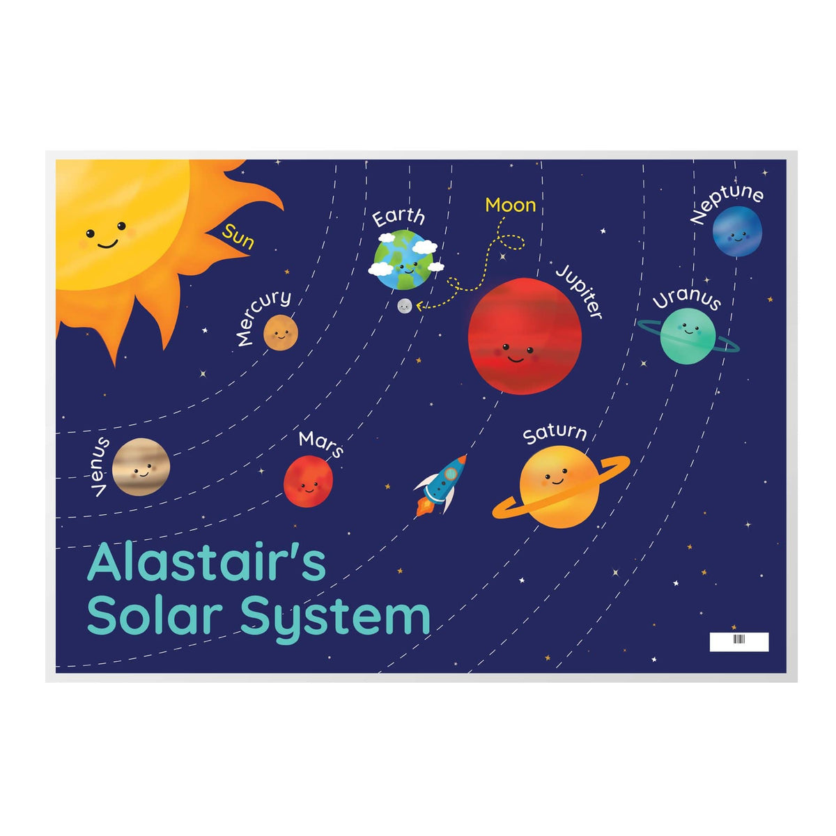 Personalised Memento Mealtime Essentials Personalised Solar System Placemat