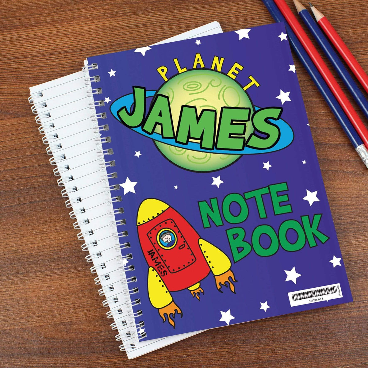 Personalised Memento Stationery & Pens Personalised Space A5 Notebook