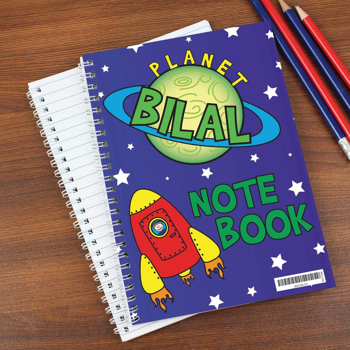 Personalised Memento Stationery & Pens Personalised Space A5 Notebook