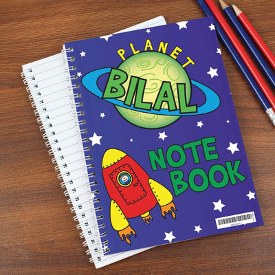 Personalised Memento Stationery & Pens Personalised Space A5 Notebook