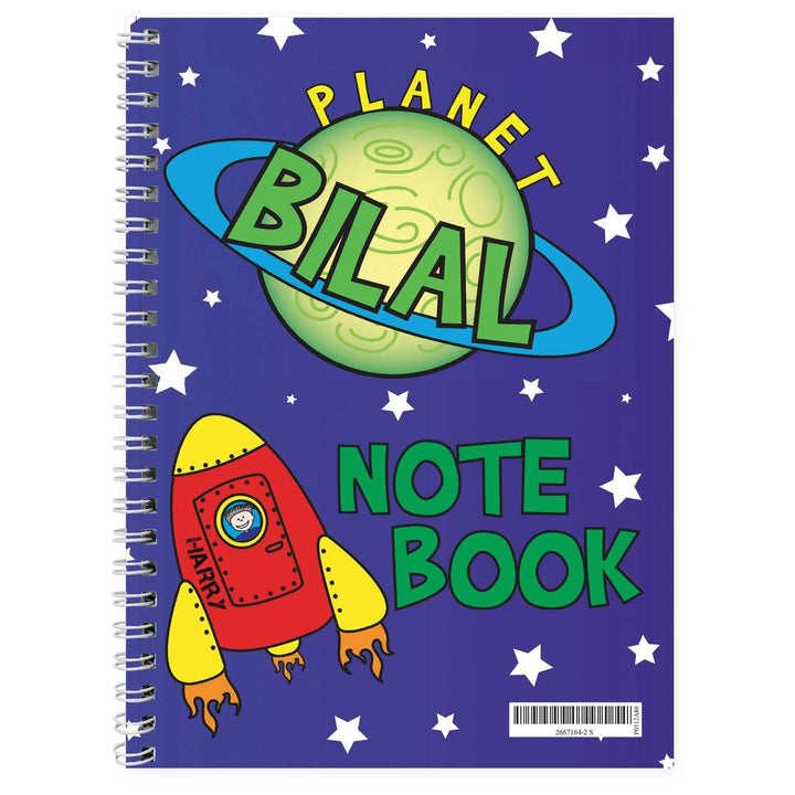 Personalised Memento Stationery &amp; Pens Personalised Space A5 Notebook
