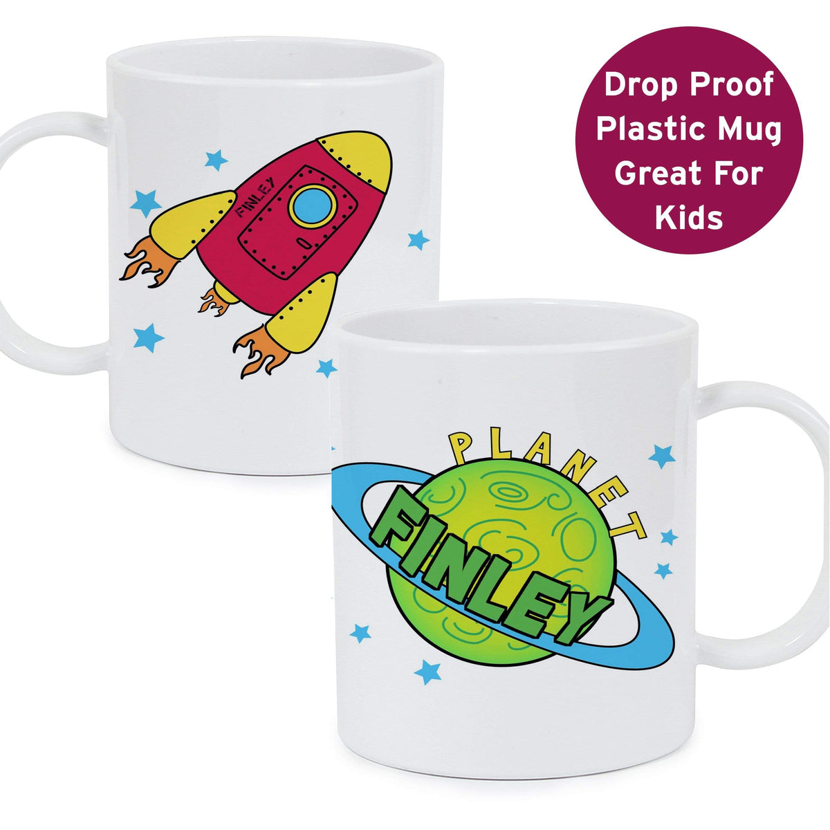 Personalised Memento Mealtime Essentials Personalised Space Plastic Mug