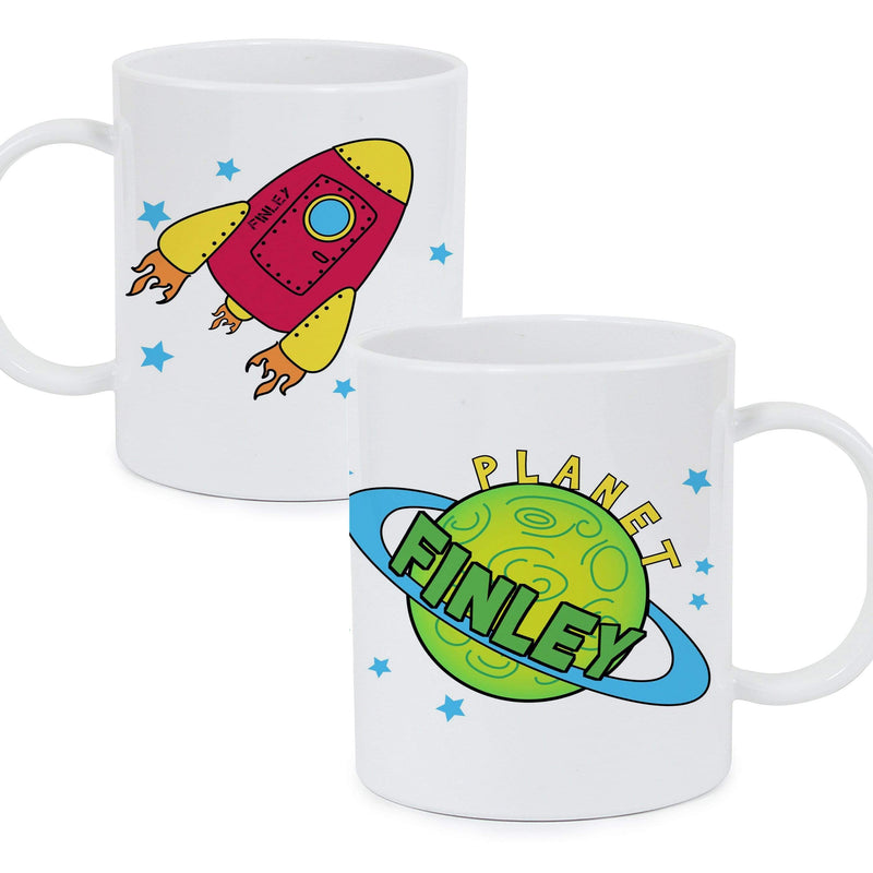Personalised Memento Mealtime Essentials Personalised Space Plastic Mug