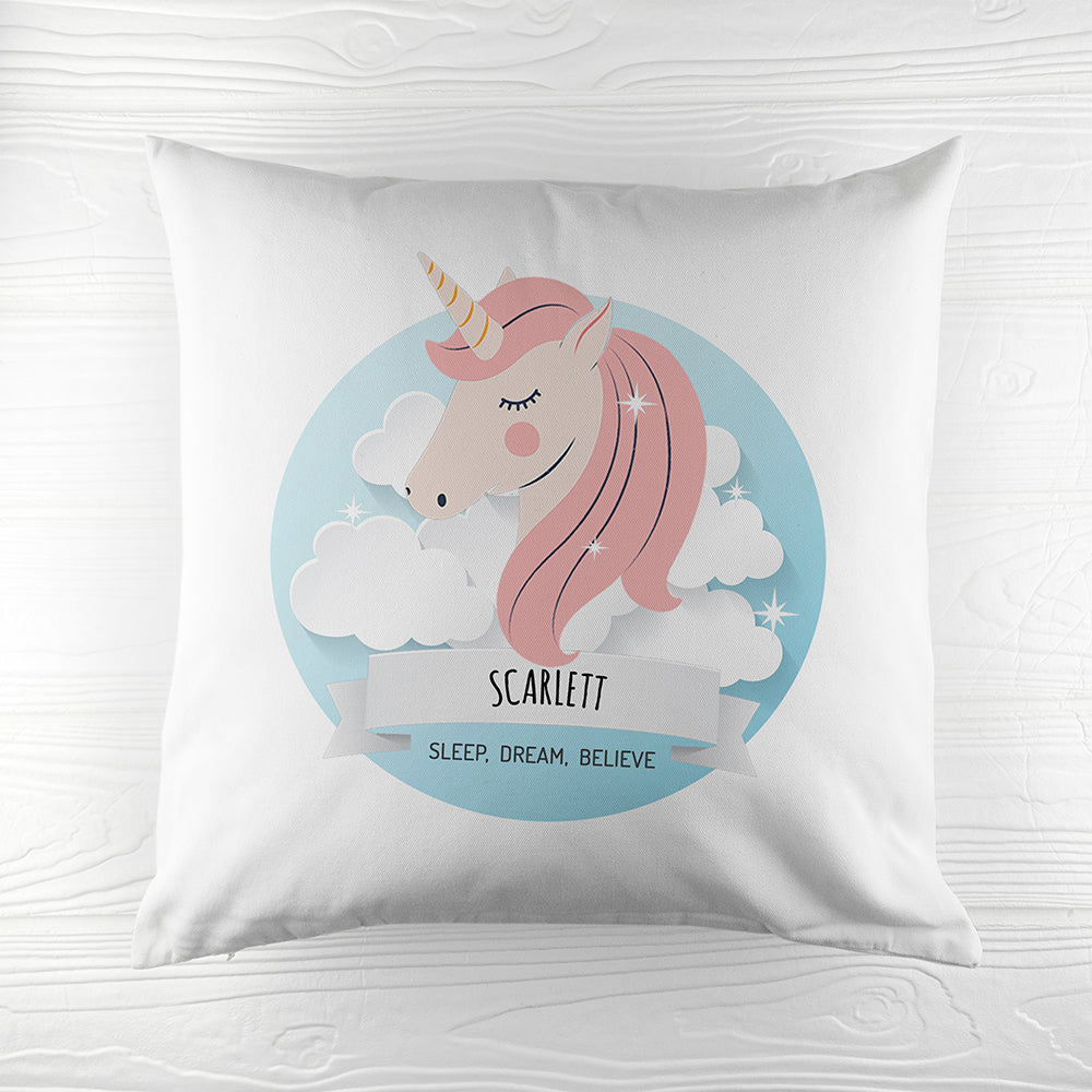Personalised Sparkle Squad Sweet Dreams Cushion Cover