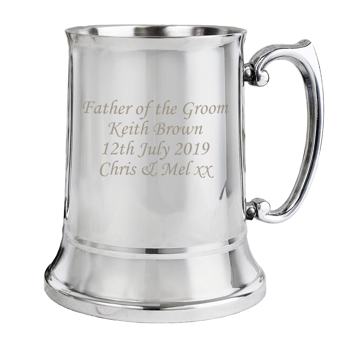 Personalised Memento Glasses & Barware Personalised Stainless Steel Tankard