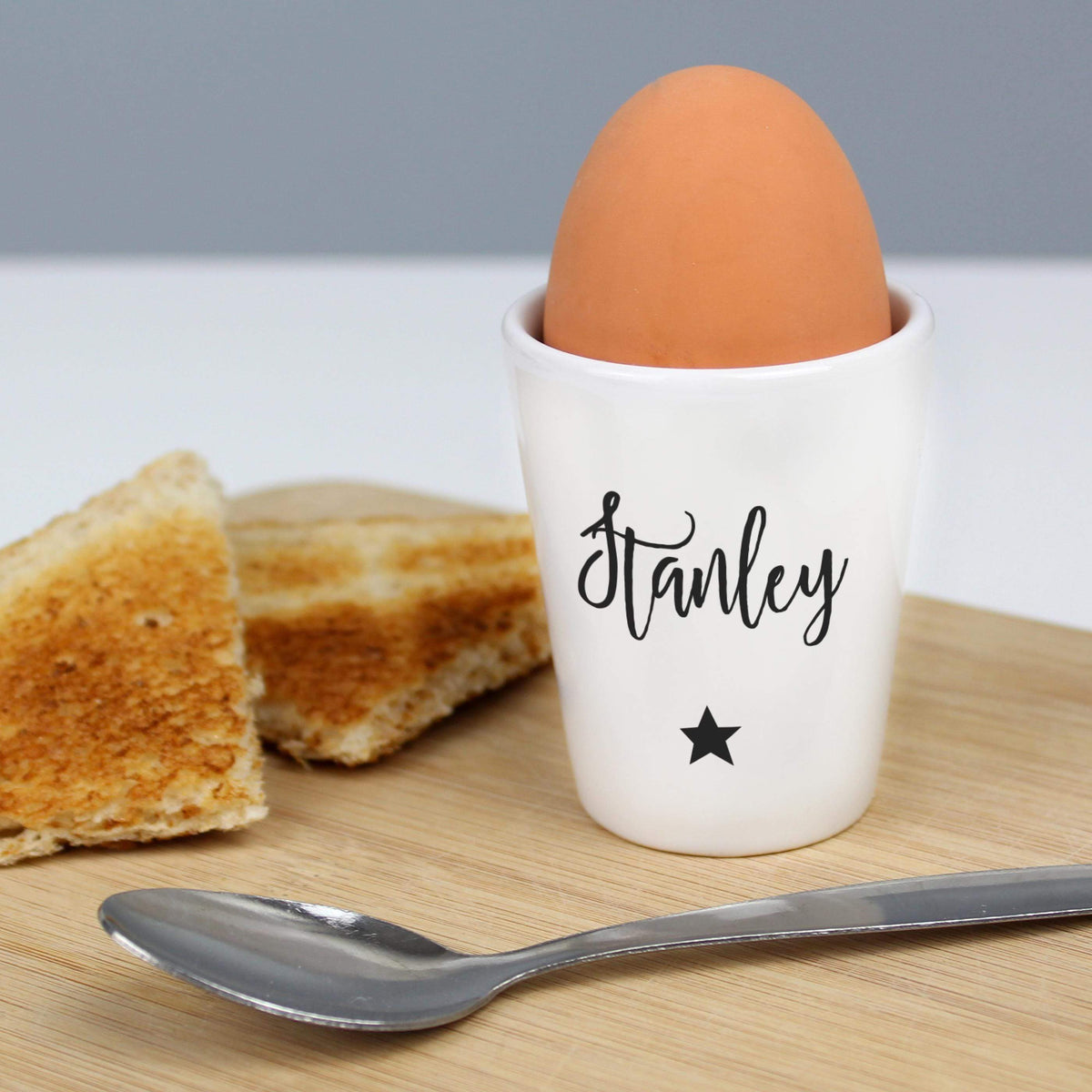 Personalised Memento Personalised Star Name Only Egg Cup