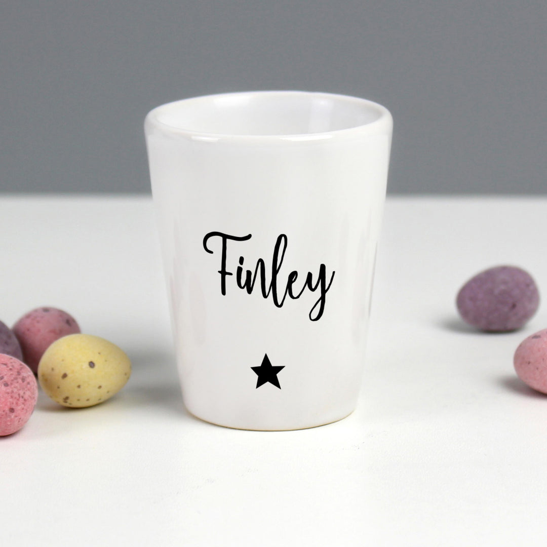 Personalised Memento Personalised Star Name Only Egg Cup
