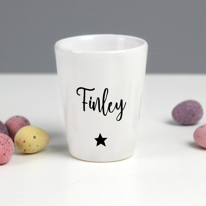 Personalised Memento Personalised Star Name Only Egg Cup