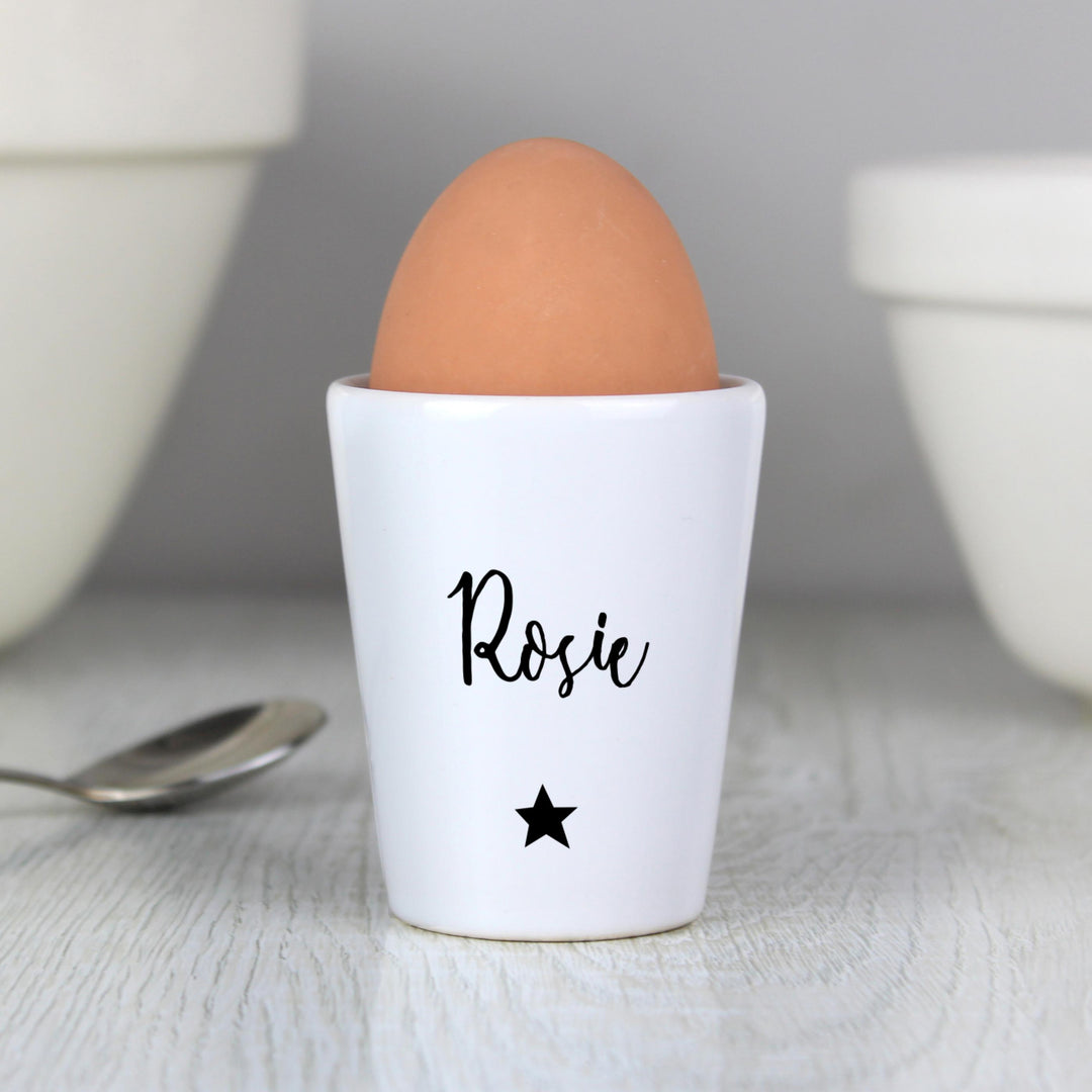 Personalised Memento Personalised Star Name Only Egg Cup