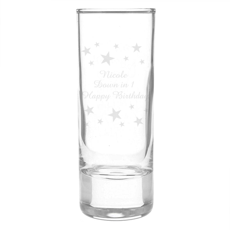 Personalised Memento Glasses & Barware Personalised Starry Shot Glass