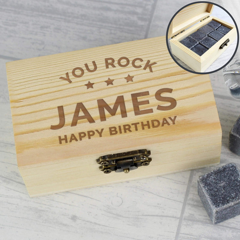 Personalised Memento Personalised Stars Free Text Cooling Stones