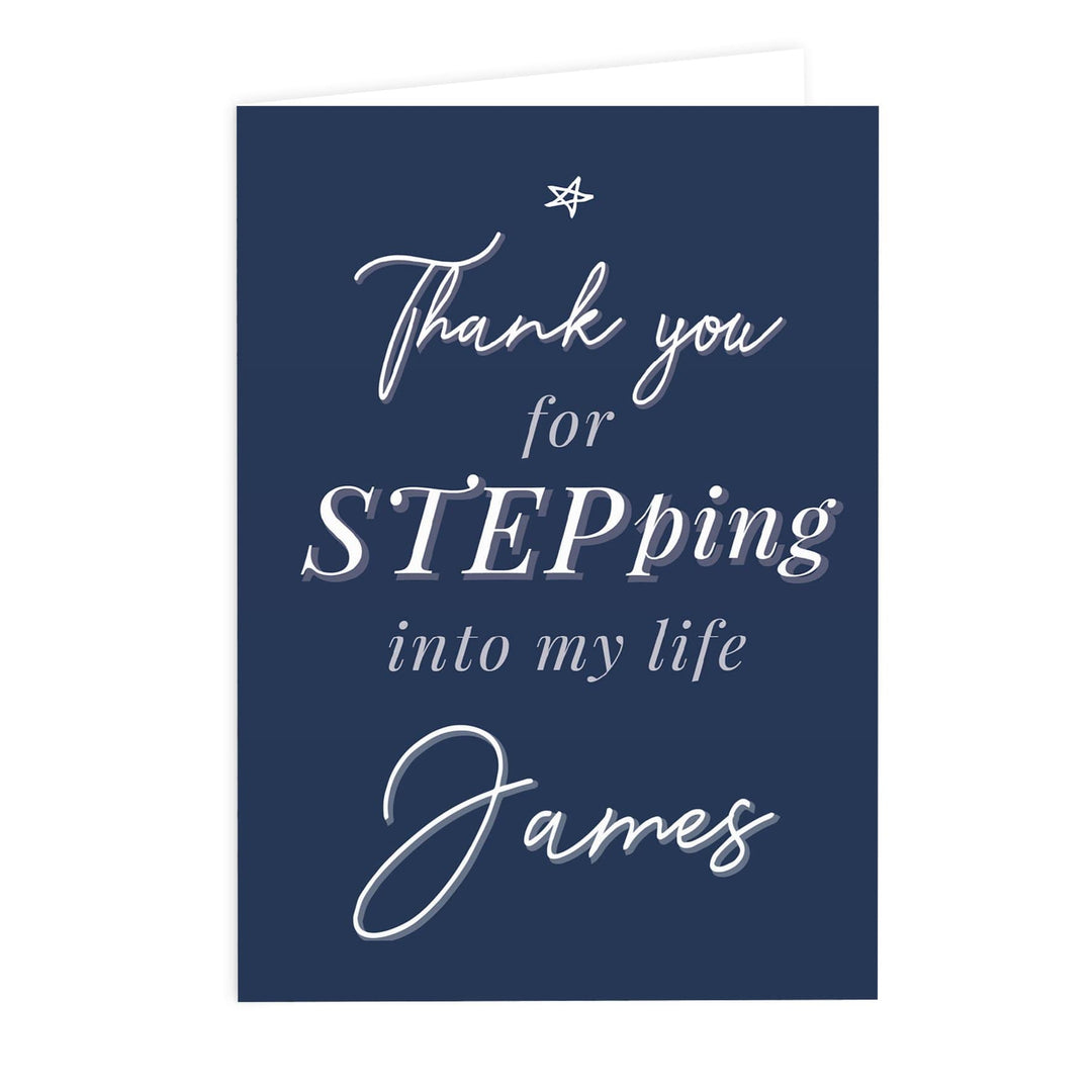 Personalised Memento Greetings Cards Personalised Stepdad Card