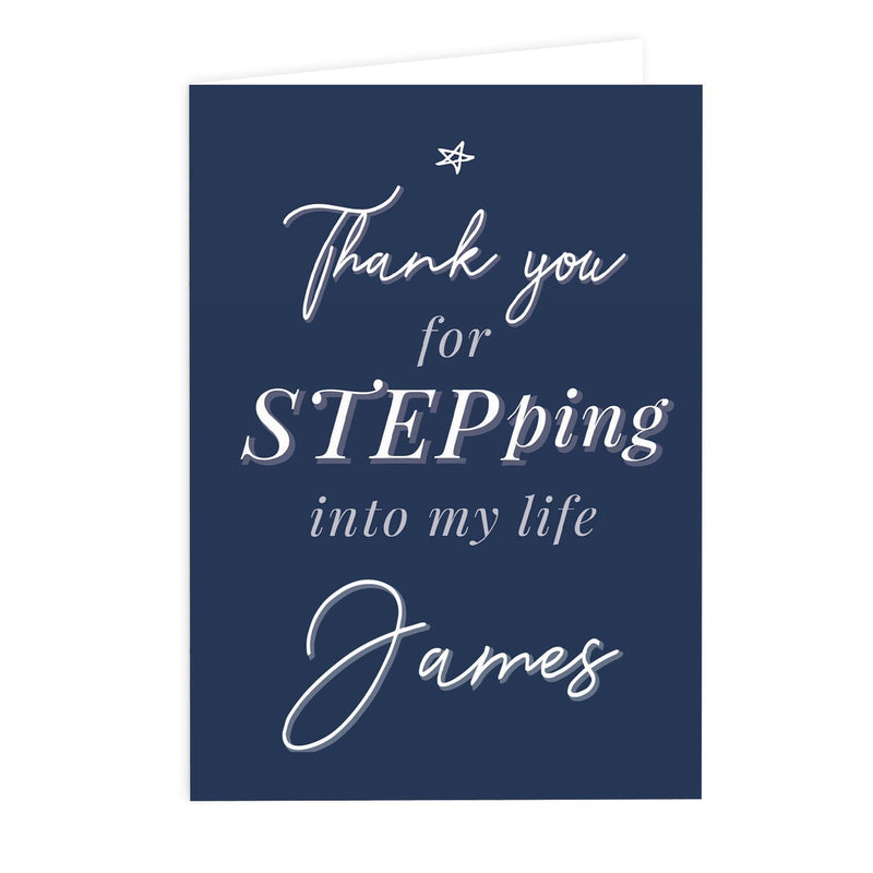 Personalised Memento Greetings Cards Personalised Stepdad Card