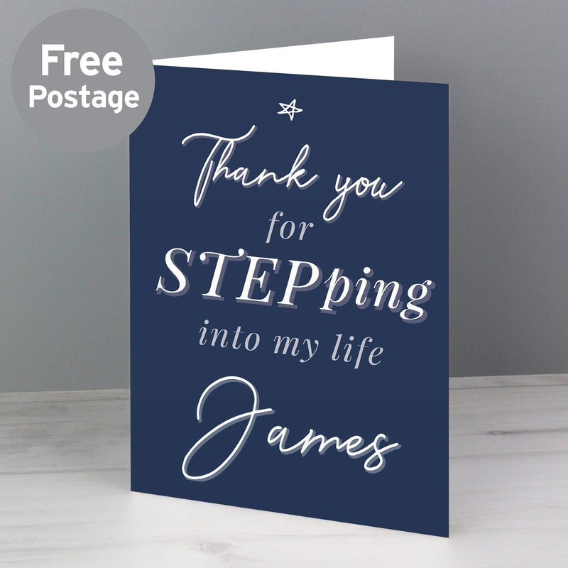 Personalised Memento Greetings Cards Personalised Stepdad Card