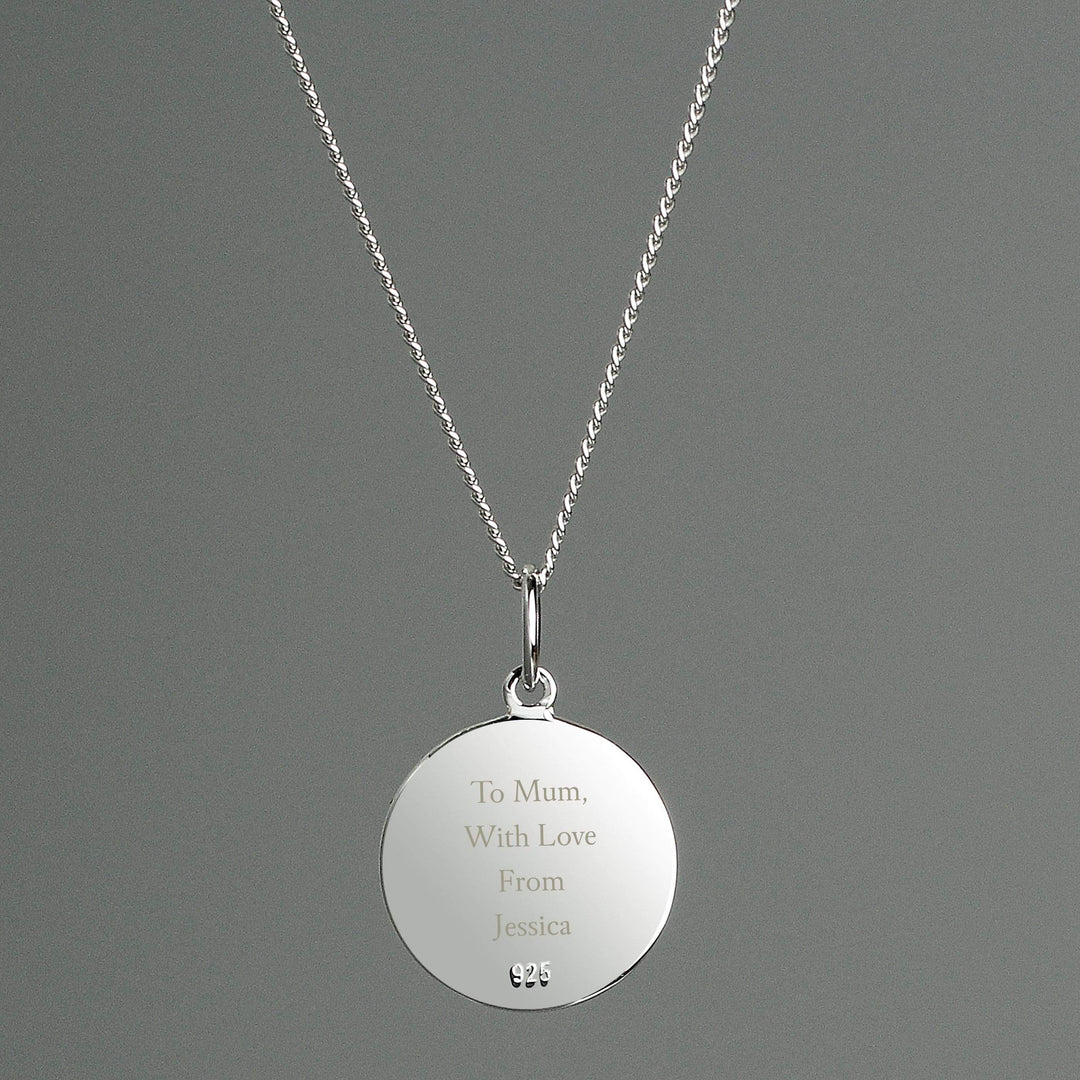 Personalised Memento Jewellery Personalised Sterling Silver &amp; 9ct Gold St. Christopher Necklace