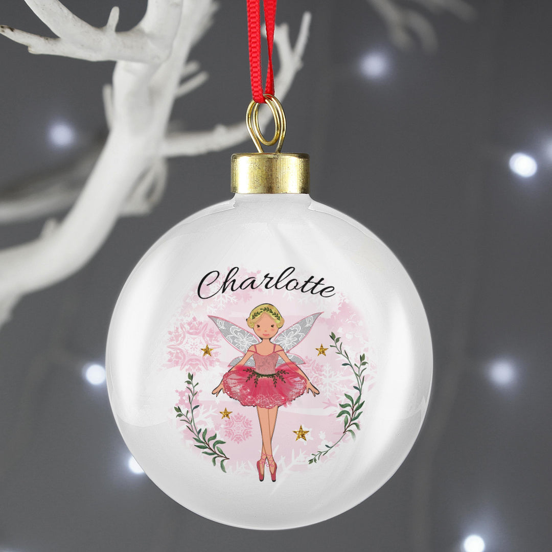 Personalised Memento Personalised Sugar Plum Fairy Bauble