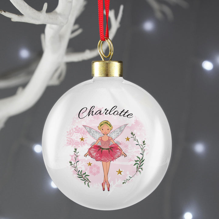 Personalised Memento Personalised Sugar Plum Fairy Bauble