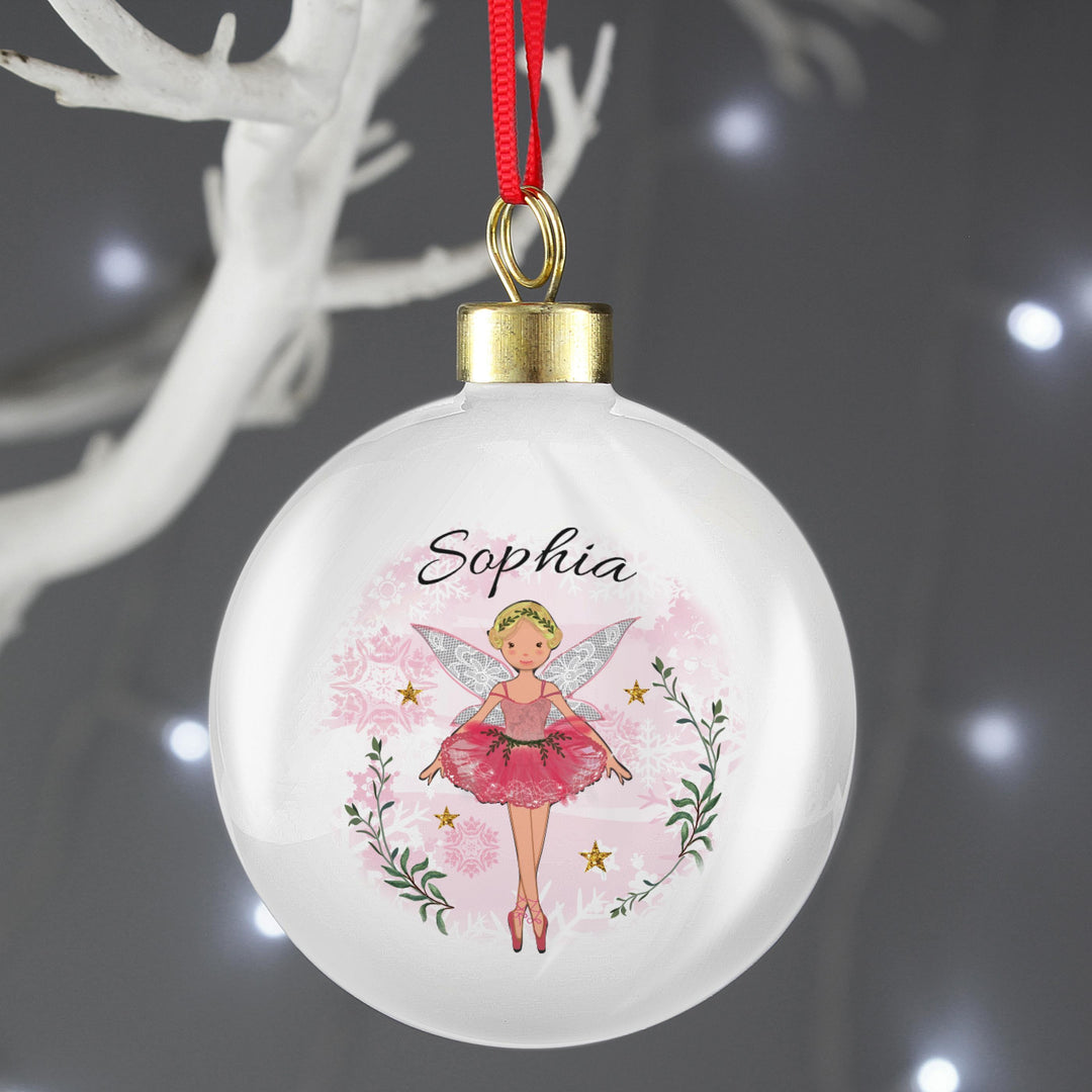 Personalised Memento Personalised Sugar Plum Fairy Bauble