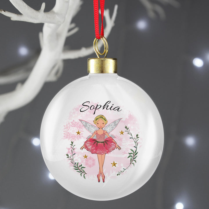 Personalised Memento Personalised Sugar Plum Fairy Bauble