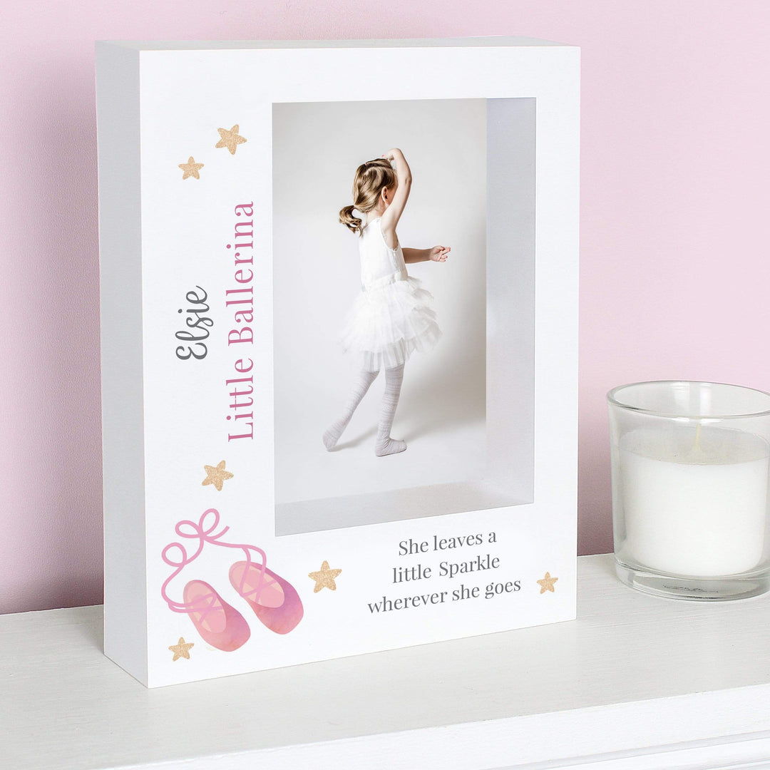 Personalised Memento Photo Frames, Albums and Guestbooks Personalised Swan Lake Ballet 7x5 Box Photo Frame