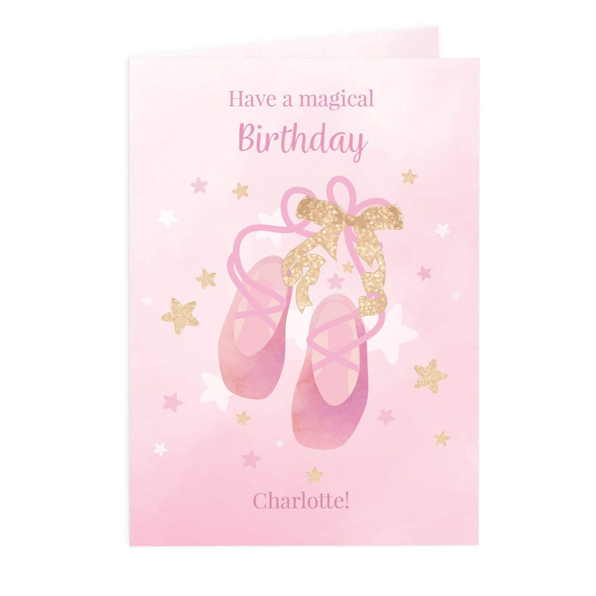 Personalised Memento Greetings Cards Personalised Swan Lake Ballet Card