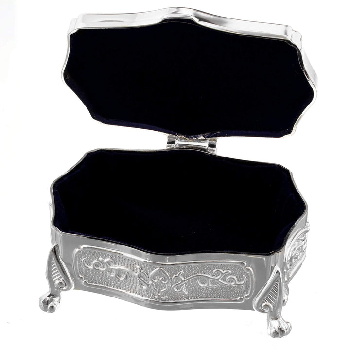 Personalised Memento Trinket, Jewellery &amp; Keepsake Boxes Personalised Swirls &amp; Hearts Small Antique Trinket Box