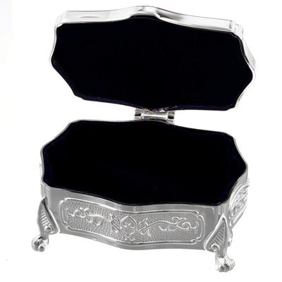 Personalised Memento Trinket, Jewellery & Keepsake Boxes Personalised Swirls & Hearts Small Antique Trinket Box