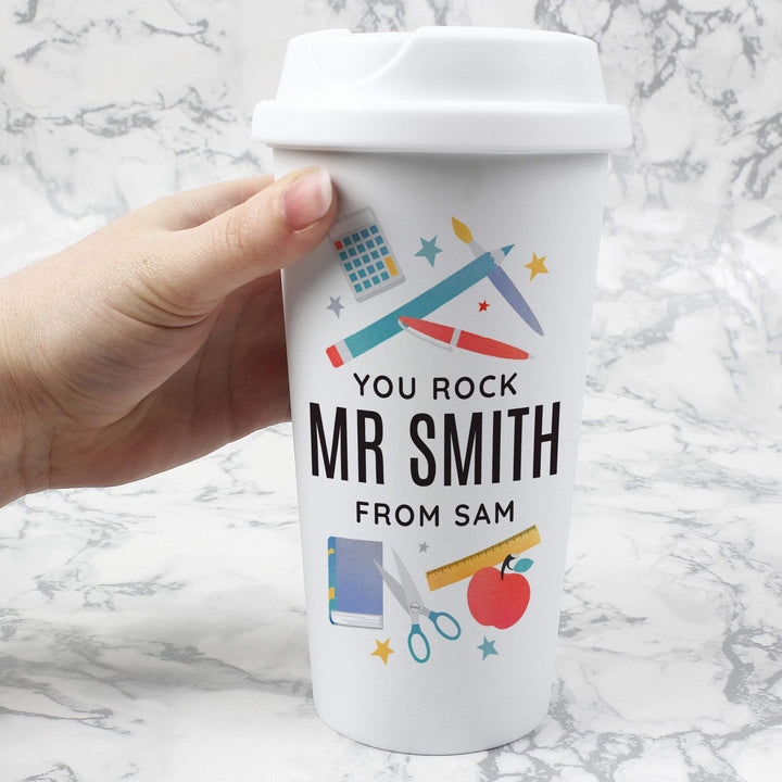 Personalised Memento Personalised Teachers Insulated Eco Travel Cup