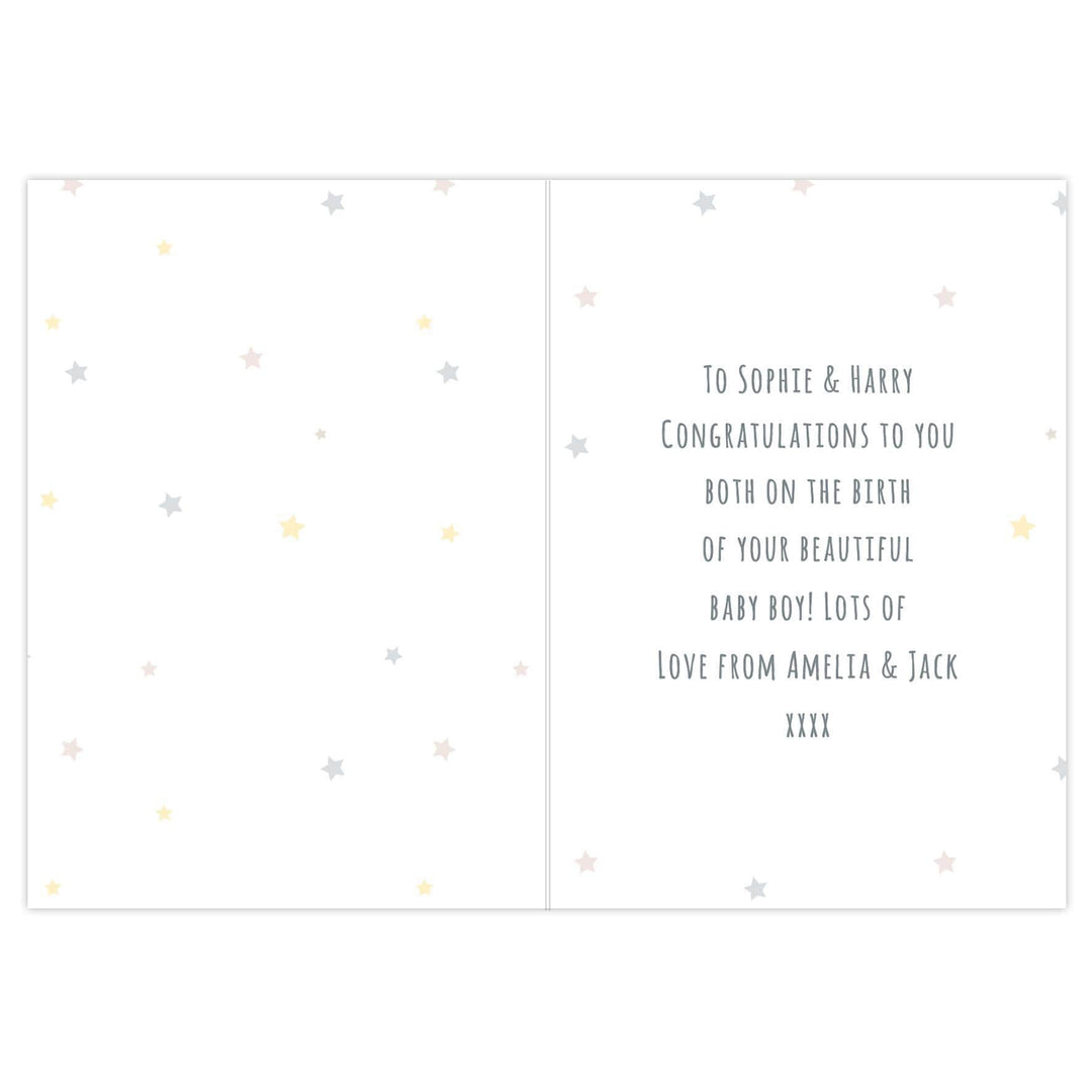 Personalised Memento Personalised Teddy &amp; Balloons Card