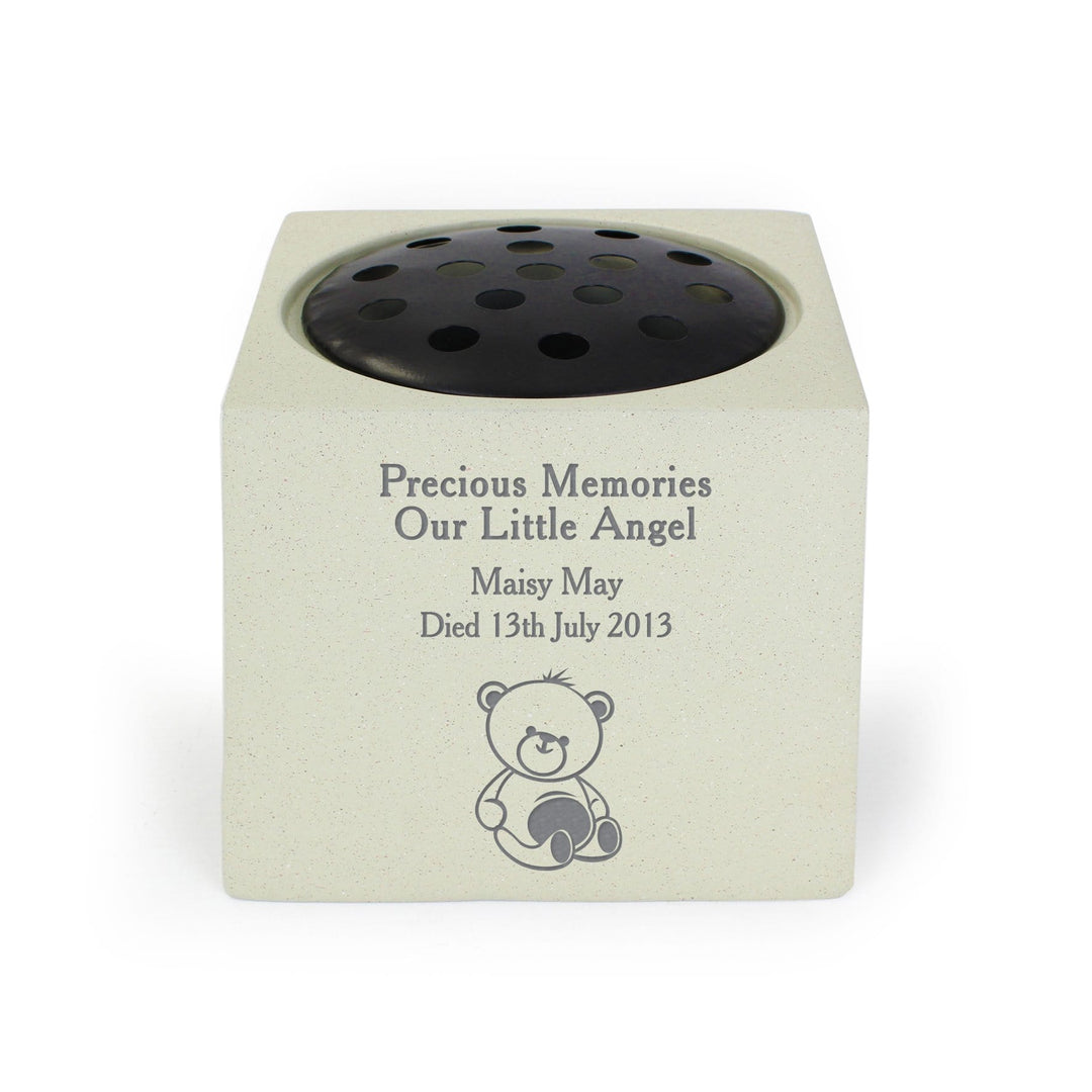 Personalised Memento Memorials Personalised Teddy Bear Memorial Vase